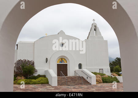 Saint Barbara Greek Orthodox Church in Santa Barbara, in May 2014. Stock Photo