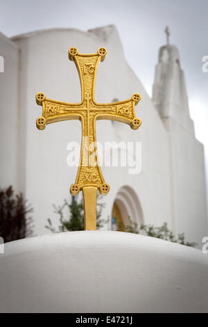 Saint Barbara Greek Orthodox Church in Santa Barbara, in May 2014. Stock Photo