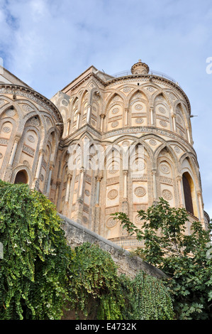 Apse of the Monreale Cathedral, Palermo, Sicily, Italy, Europe Stock Photo