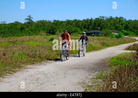 Bicycles Walking Trail Robinson Preserve Nature Bradenton Florida FL US USA Stock Photo