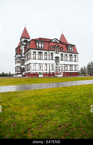 The Lunenburg Academy in Lunenburg, Nova Scotia Canada Stock Photo