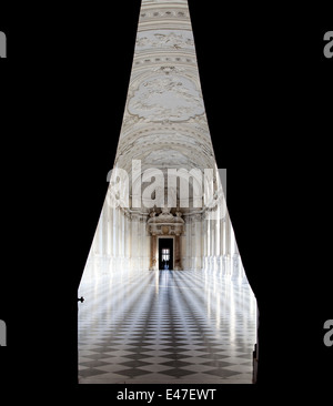 Detail of Galleria di Diana in Venaria, Italy. Luxury royal palace interior Stock Photo