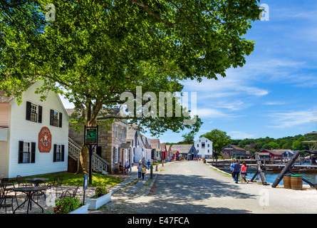 Mystic Seaport maritime museum in Mystic, Connecticut, USA Stock Photo