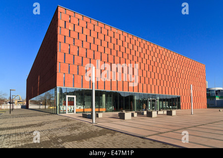 Building of CINiBA - The Scientific Information Centre and Academic Library in Katowice, Poland. Stock Photo