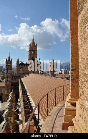 Palermo, Dome roof, sicily, Italy, Europe Stock Photo
