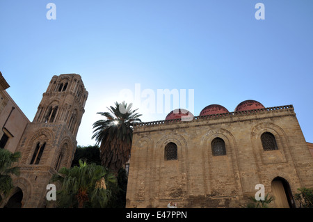 Palermo, La Martorana and San Cataldo Church, Sicily, Italy, Europe Stock Photo