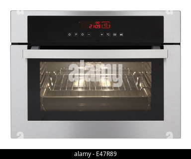 Electric oven isolated on white background. Stock Photo