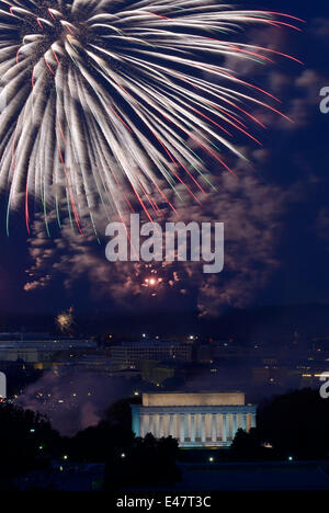 lincoln memorial on fourth of july