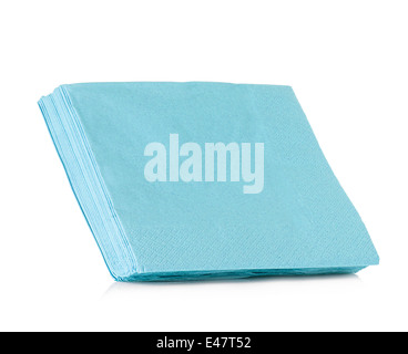 Napkins isolated on white background Stock Photo
