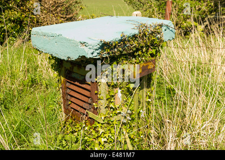 Royal Observer Corps post, Cold War underground bunker to monitor after nuclear attack. Ventilator. Stock Photo