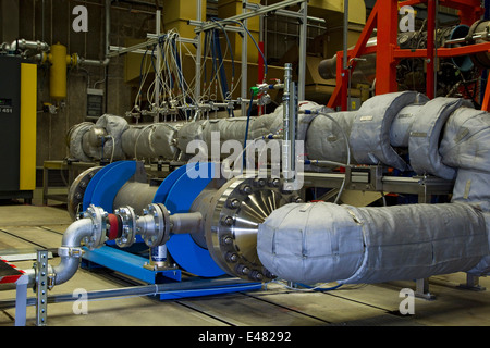 Aircraft engine test stand TU Berlin Stock Photo