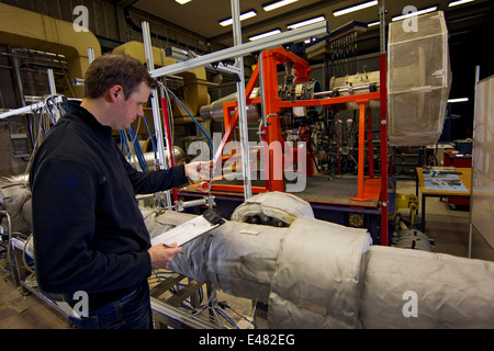 Aircraft engine test stand TU Berlin Stock Photo