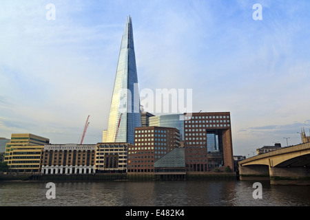 The Shard over London Bridge City Stock Photo