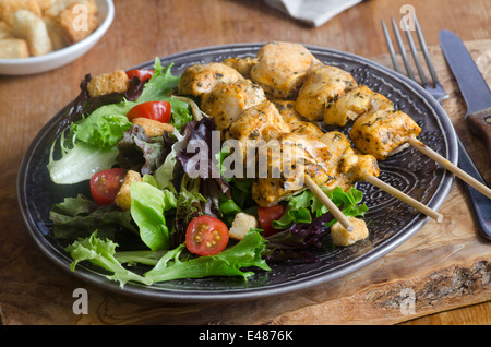 Chicken tikka skewers Stock Photo