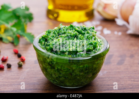 salsa Verde Stock Photo