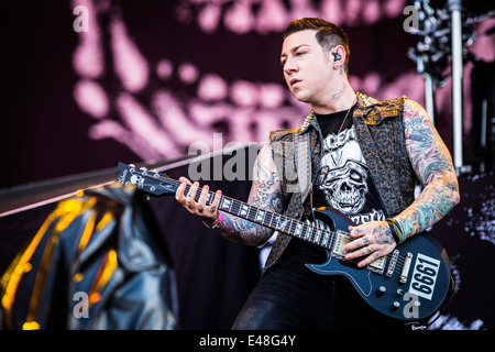 Avenged Sevenfold live at Pinkpop Festival 2014 in Netherlands © Roberto Finizio/Alamy Live News Stock Photo