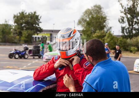 Tours, France. 05th July, 2014. M Dasi preparing for the Tours Speedway, Tours, France. Stock Photo