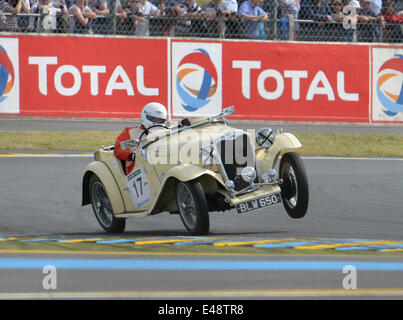 Le Mans, France, 5th June, 2014. Historic racing cars on track at the Le Mans Classic event in France. Credit:  Matthew Richardson/Alamy Live News Stock Photo