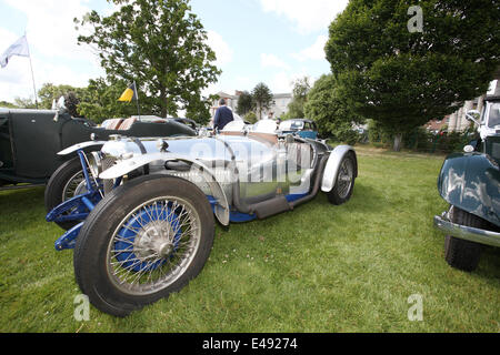 Terenure Classic and Vintage car show Dublin 2014, featuring a strong turn out of Riley Cars from throughout the years. Terenure is one of Ireland's largest gathering of classic and vintage cars, with this being its 23rd year running. Credit:  Ian Shipley/Alamy Live News Stock Photo