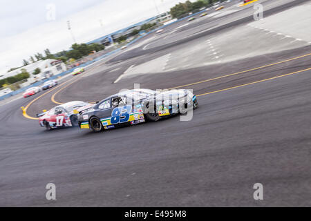 Tours, France. 05th July, 2014. Nascars at the Tours Speedway, Tours, France. Credit:  Julian Elliott/Alamy Live News Stock Photo