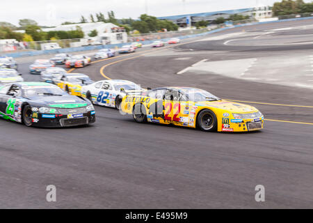 Tours, France. 05th July, 2014. Nascars at the Tours Speedway, Tours, France. Credit:  Julian Elliott/Alamy Live News Stock Photo