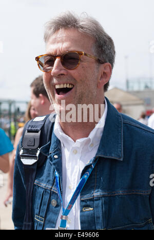 Silverstone, UK. 06th July, 2014. Musician, Eric Clapton, at the British F1 Grand Prix, Silverstone, UK. Credit:  Kevin Bennett/Alamy Live News Stock Photo