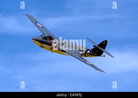 Ex Royal Navy Hawker Sea Hawk FGA.6 WV908 188/A at the RNAS Yeovilton International Air Day, 9th July 2010. Stock Photo