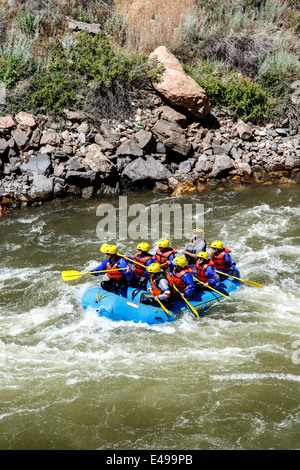 White water rafting on Arkansas River, near Canon City, Colorado USA Stock Photo