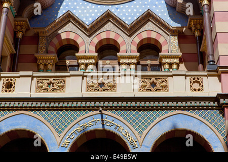 Jubilee Synagogue also known as the Jerusalem Synagogue, New Town, Prague Czech Republic Stock Photo