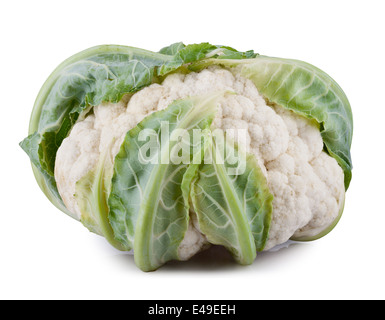 Cauliflower isolated on white background Stock Photo