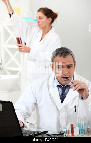 Science lab Stock Photo