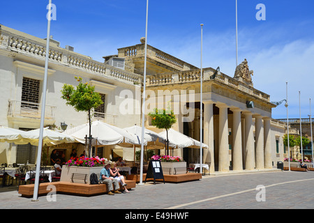 Main Guard Building, Saint George's Square, Valletta (Il-Belt Valletta), Southern Harbour District, Malta Xlokk Region, Malta Stock Photo