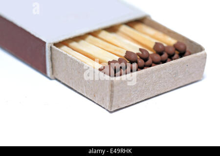 match box on white background Stock Photo