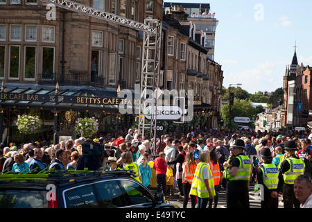 Le Tour de France, The Grand Depart Harrogate, Stage One, 5th July 2014 Stock Photo