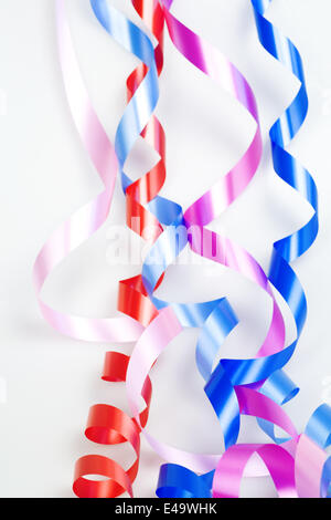 varicolored decorative ribbons Stock Photo