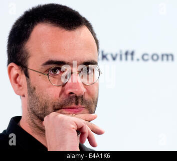 Bohemia, Czech Republic. 5th July, 2014. Belgian director David Lambert presents Canadian-Belgian movie All Yours at the 49th Karlovy Vary International Film Festival in Karlovy Vary, west Bohemia, on Saturday, July 5, 2014. © CTK/Alamy Live News Stock Photo