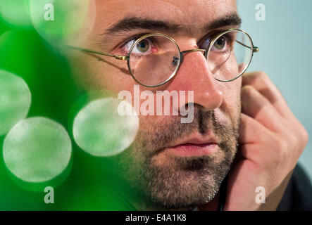 Bohemia, Czech Republic. 5th July, 2014. Belgian director David Lambert presents Canadian-Belgian movie All Yours at the 49th Karlovy Vary International Film Festival in Karlovy Vary, west Bohemia, on Saturday, July 5, 2014. © CTK/Alamy Live News Stock Photo