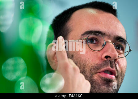 Bohemia, Czech Republic. 5th July, 2014. Belgian director David Lambert presents Canadian-Belgian movie All Yours at the 49th Karlovy Vary International Film Festival in Karlovy Vary, west Bohemia, on Saturday, July 5, 2014. © CTK/Alamy Live News Stock Photo