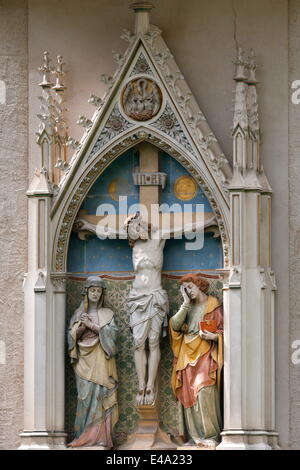 Jesus on the Cross, Heiligenkreuz Abbey, Lower Austria, Austria, Europe Stock Photo