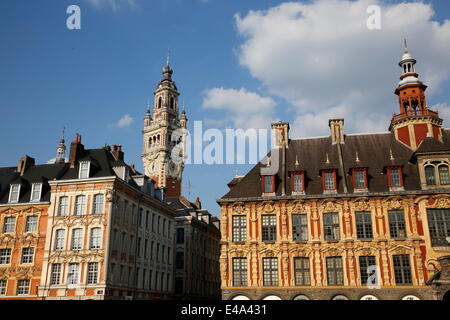 Grand Place, Lille, Nord, France, Europe Stock Photo