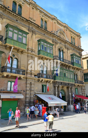 Ferreria Palace, Republic Street, Valletta (Il-Belt Valletta), Southern Harbour District, Malta Xlokk Region, Republic of Malta Stock Photo