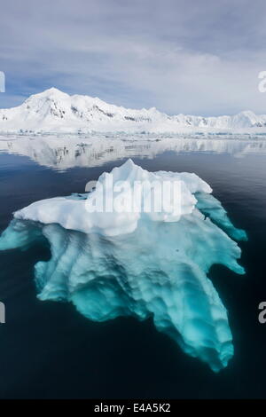 Glacial ice floating in the Neumayer Channel near Wiencke Island, Antarctica, Polar Regions Stock Photo