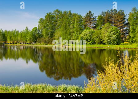 Emajogi River, Tartu, Estonia, Baltic States, Europe Stock Photo