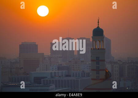 Kassem Darwish Fakhroo Islamic Cultural Centre at sunset, Doha, Qatar, Middle East Stock Photo