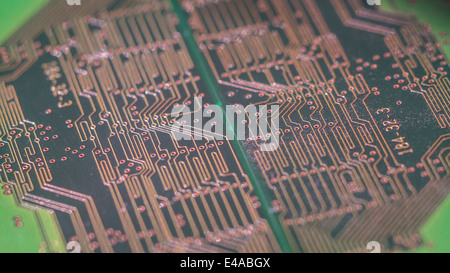 Macro shot of Computer RAM Stock Photo