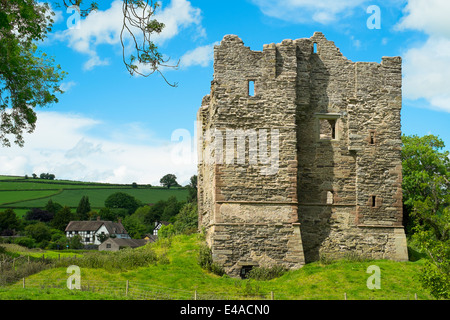 Hopton Castle, South Shropshire, England Stock Photo