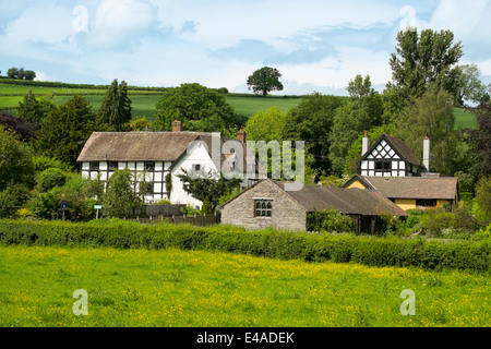 The Village of Hopton Castle, South Shropshire, England. Stock Photo