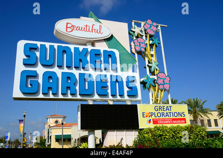 Sunken Gardens Botanical St. Petersburg FL US Stock Photo