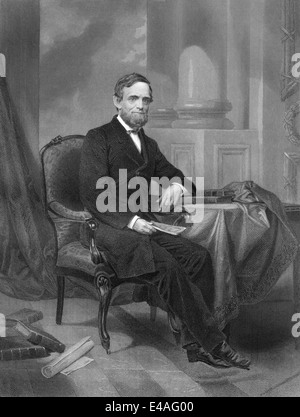 Schuyler Colfax, Jr., 1823 - 1885, an United States Representative and the 17th Vice President of the United States Stock Photo