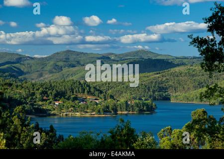 Barragem de Castelo de Bode lake near Tomar, Central Portugal Stock Photo